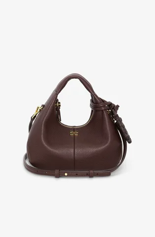 Сумка жіноча GANNI Brown Mini Hobo Bag Bordo A7102