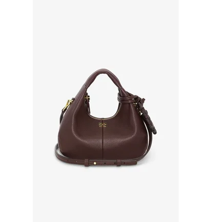 Сумка жіноча GANNI Brown Mini Hobo Bag Bordo A7102