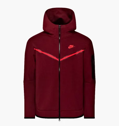 Толстовка чоловіча Nike Nsw Tech Fleece Bordo CU4489-677