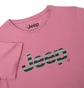 Футболка женская Jeep T-Shirt Oversize Striped Print Turn Pink O102611-P490
