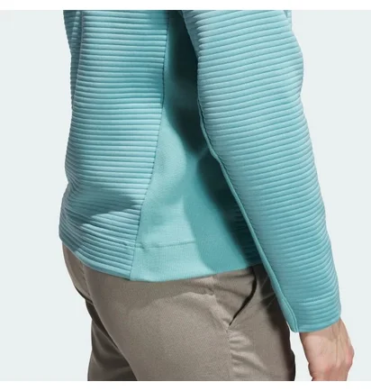 Кофта мужская Adidas Ultimate365 Dwr Textured Quarter-Zip Turquoise JX7237