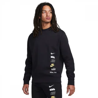 Свитшот мужской Nike Sweat Crew Multi Logo Black DX0781-010