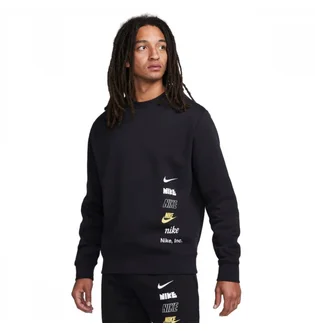 Свитшот мужской Nike Sweat Crew Multi Logo Black DX0781-010