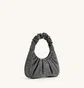 Сумка жіноча JW PEI Gabbi Artificial Crystal Medium Ruched Hobo Handbag Grey BB2023BG70167JWP