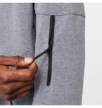 Толстовка мужская Nike Sportswear Tech Fleece Essential Full Zip Grey DD5284-451
