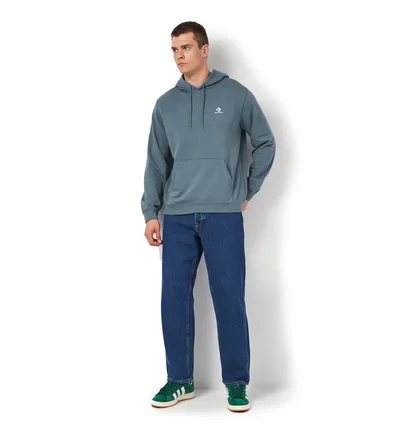 Худи мужское Converse Chev Emb Hoodie Ft Newtral Teal Turquoise 10023874-459