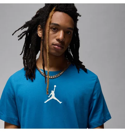 Футболка чоловіча Air Jordan Air Jumpman Ss Crew Blue CW5190-457
