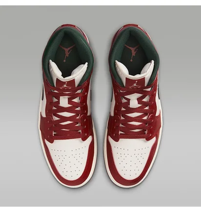 Кроссовки мужские Air Jordan 1 Mid Red/Beige DQ8426-105