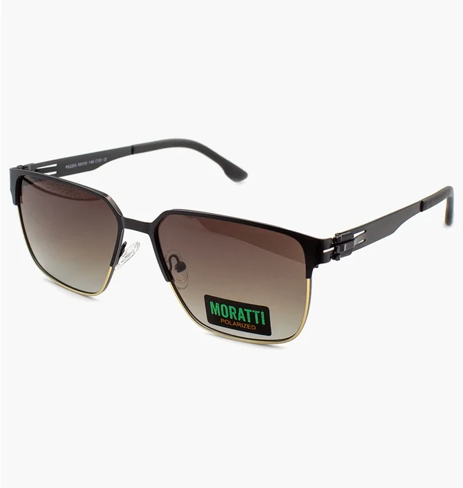 Сонцезахисні окуляри чоловічі Moratti Black/Brown 2200-C101