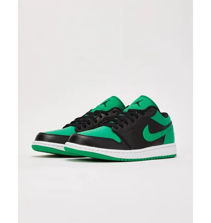 Кросівки чоловічі Air Jordan 1 Low Black/Green 553558-065