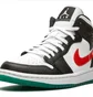 Кроссовки женские Air Jordan 1 Mid Wmns White/Black BQ6472-063