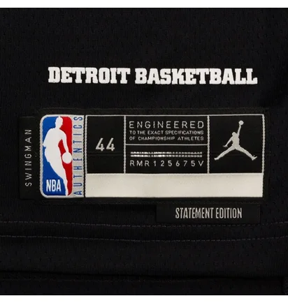 Майка мужская Air Jordan Dri-Fit Nba Swingman Jersey Detroit Pistons Statement Edition Cade Cunningham Black DO9525-426