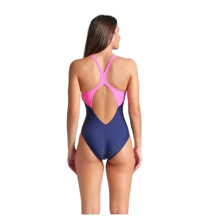 Купальник женский Arena Bright Glare Swimsuit V Back Blue 008930-790