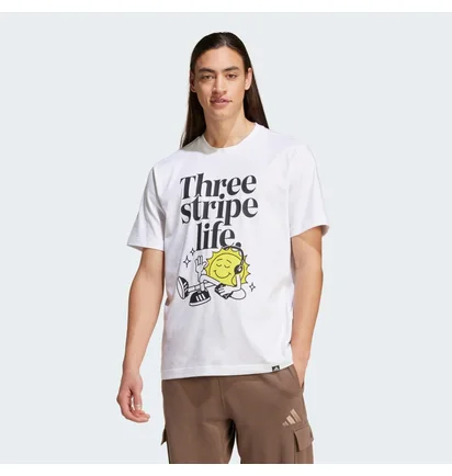 Футболка мужская Adidas Positivity Graphic White IY0727