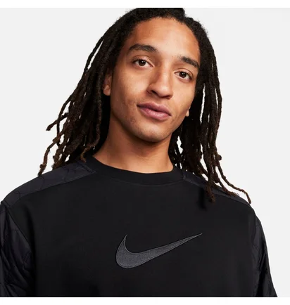 Свитшот мужской Nike Standard Issue Basketball Crewneck Sweatshirt Black FN2667-010