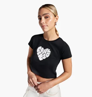 Футболка жіноча Converse Colorful Heart Tee Black 10026369-001