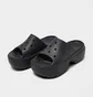 Тапочки женские CROCS Stomp Platform Slide Sandals Black 209346-001