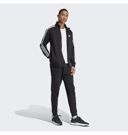 Спортивный костюм мужской Adidas Basic 3-Stripes Fleece Track Suit Black IJ6067