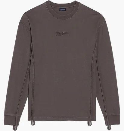 Лонгслив мужской JACQUEMUS Le T-Shirt Camargue Manches Longsleeve Brown 236JS177-2312-881
