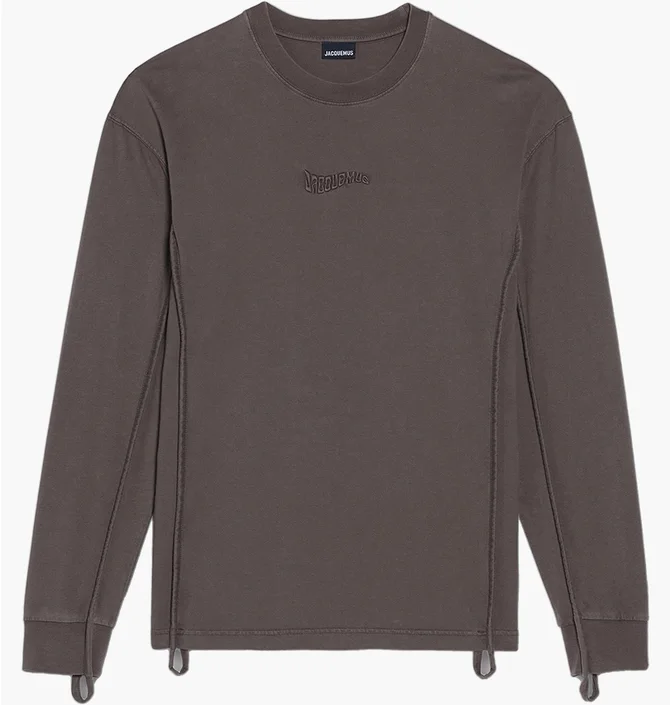 Лонгслив мужской JACQUEMUS Le T-Shirt Camargue Manches Longsleeve Brown 236JS177-2312-881