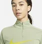 Кофта жіноча Nike 1/4 Dri-Fit Swoosh Olive DX0952-386