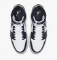 Кроссовки мужские Air Jordan 1 Mid White/Blue 554724-174
