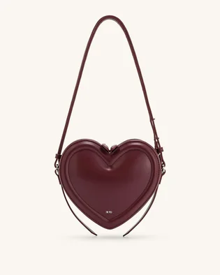 Сумка жіноча JW PEI Arlene Heart Shaped Bag Bordo BB2024BG97376JWP