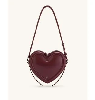 Сумка жіноча JW PEI Arlene Heart Shaped Bag Bordo BB2024BG97376JWP