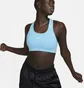 Топ женский Nike Swoosh WomenS Medium-Support 1-Piece Pad Sports Bra Light Blue BV3636-416