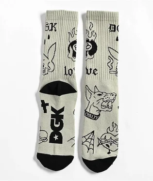 Носки DGK Flash Crew (1 шт) Olive ASK-1224