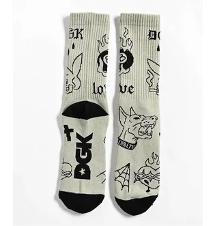 Шкарпетки DGK Flash Crew (1 шт) Olive ASK-1224