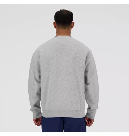 Свитшот мужской New Balance Sport Essentials Fleece Crew Grey MT41510-AG