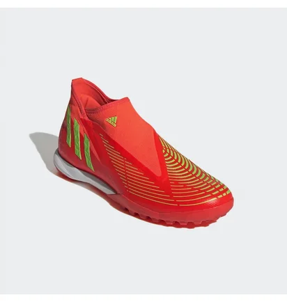 Сороконіжки унісекс Adidas Predator Edge.3 Laceless Turf Soccer Shoes Red Gv8533