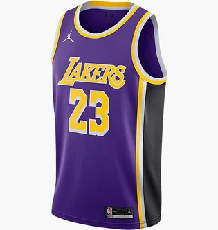 Майка унисекс Nike Nba Los Angeles Lakers Statement Edition Lebron James Violet/Black CV9481-508