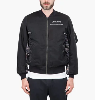 Бомбер мужской Medicom Adam Et Rope X Jackson Pollock Studio Splash Jacket Black GML-MA-1-JACKET