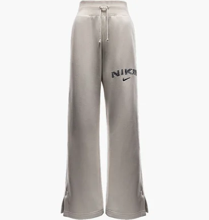 Штани жіночі Nike Sportswear Phoenix Fleece High-Waisted Wide-Leg Logo Pants Grey FV7684-104