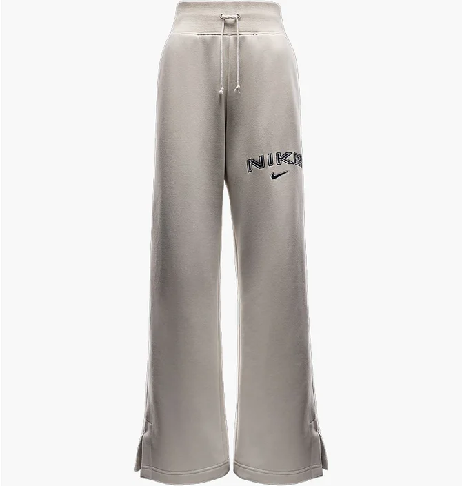 Штани жіночі Nike Sportswear Phoenix Fleece High-Waisted Wide-Leg Logo Pants Grey FV7684-104