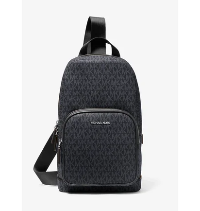 Сумка мужская Michael Kors Mens Cooper Logo Sling Pack Black 37S1LCOY1B-ADMRL-PLBLUE-47039