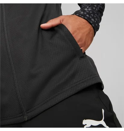 Кофта мужская Puma Long-Sleeve T-Shirt Teamcup Training 1/4 Zip Top Black 657982-003