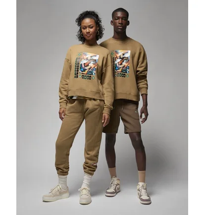Світшот унісекс Air Jordan Artist Series By Moss Brooklyn Fleece Crew Brown FD7860-258