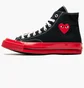 Кеды мужские Comme des Garcons Chuck Taylor All-Star 70 Hi Black A01793C