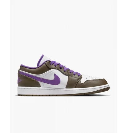 Кроссовки мужские Air Jordan 1 Low White/Brown 553558-215