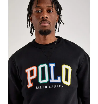 Світшот чоловічий Ralph Lauren Polo Rl Fleece Logo Sweatshirt Black 710890191001