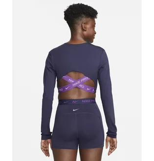 Лонгслив женский Nike Pro Dri-Fit Blue FB5233-555