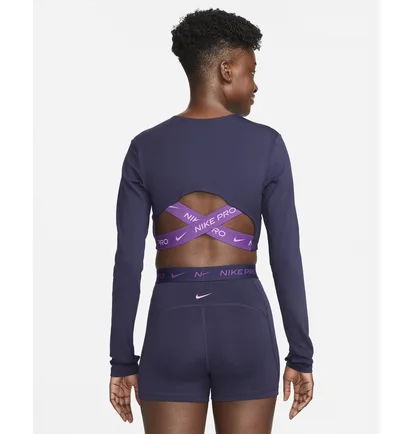 Лонгслив женский Nike Pro Dri-Fit Blue FB5233-555