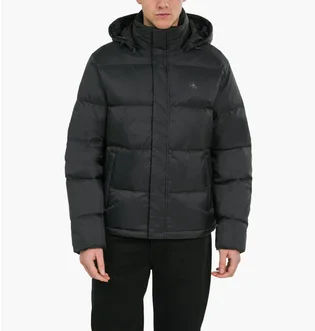 Пуховик мужской Calvin Klein Long Sleeve Removable Hooded Inflatable Black LZ04RD594G
