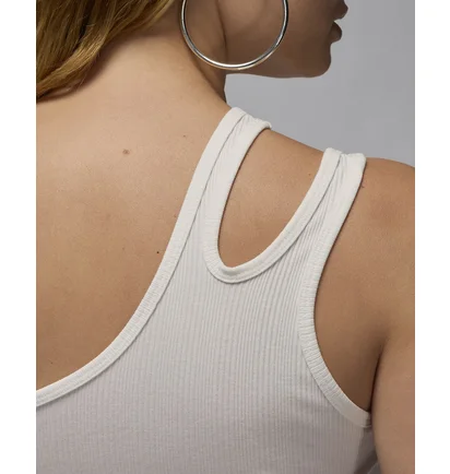 Топ женский Air Jordan Asymmetrical Ribbed Tank Top White FN5798-133