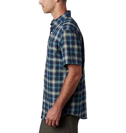 Рубашка мужская Columbia Under Exposure Short Sleeve Shirt Blue AJ1238-790