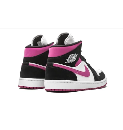 Кроссовки женские Air Jordan 1 Mid W White/Black BQ6472-005