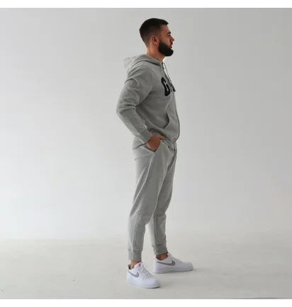 Толстовка чоловіча Gap Logo Zip Hoodie Grey 218871731